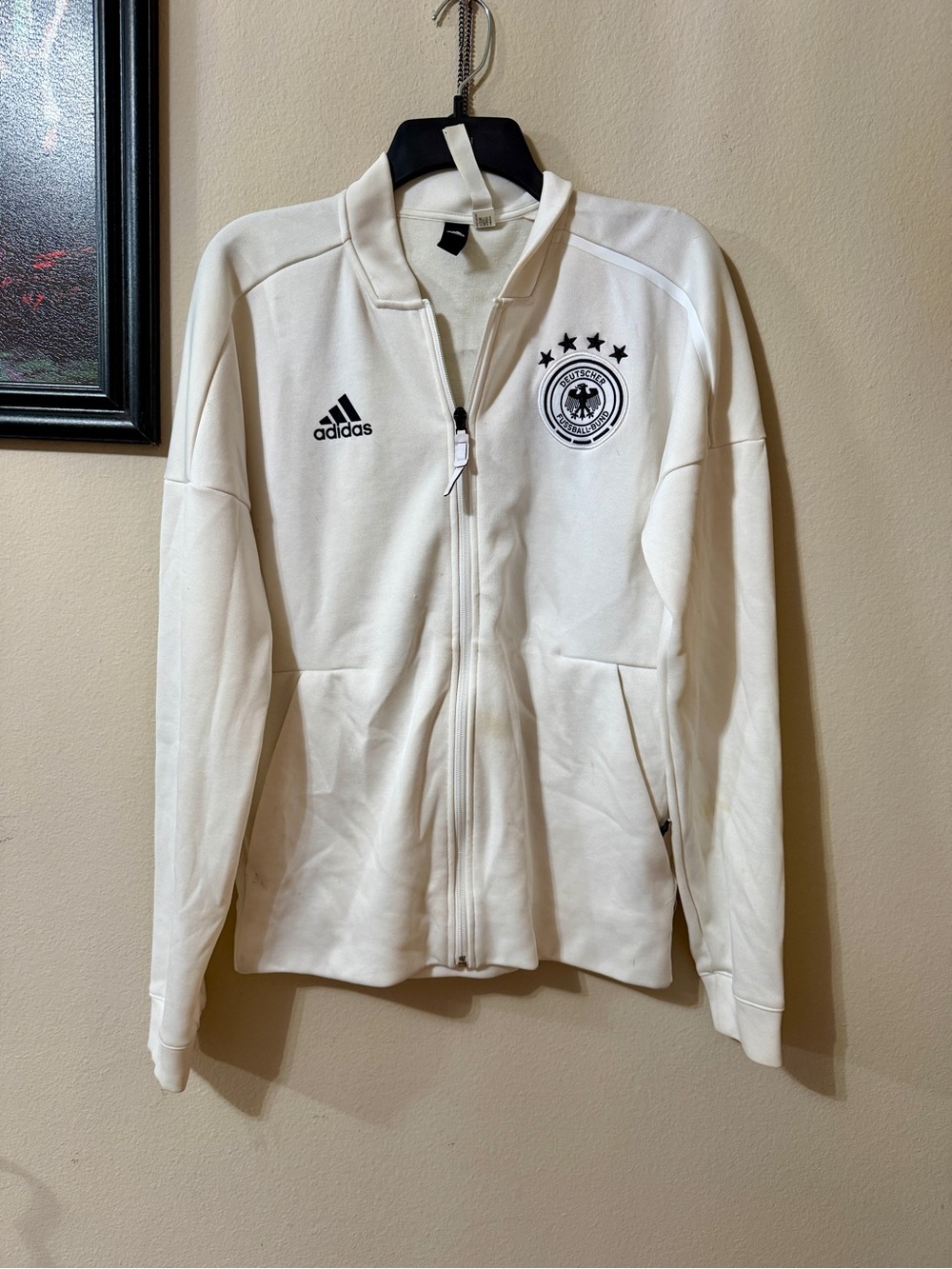 Adidas White Germany Soccer Track Jacket